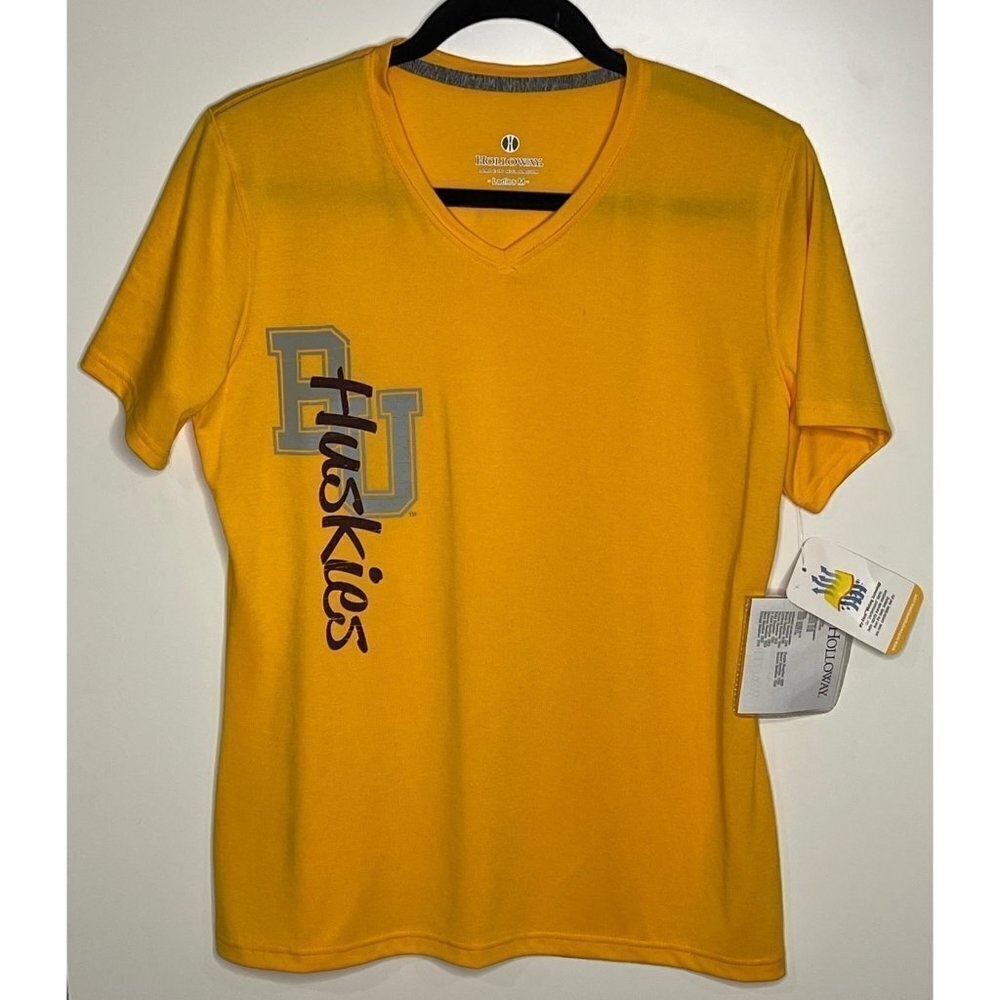 NWT Holloway Women's Bloomsburg University Huskies Short Sleeve V-Neck T-Shirt M